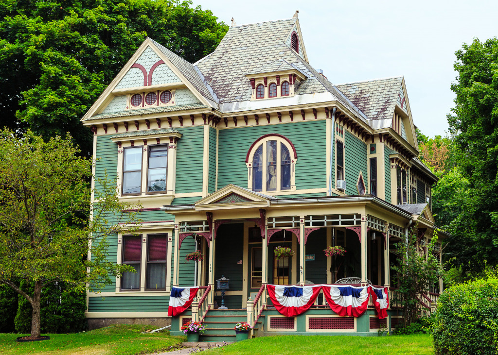 Victorian House in Troy NY jigsaw puzzle in Street View puzzles on TheJigsawPuzzles.com