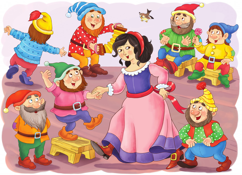 The Snow White and Seven Dwarfs jigsaw puzzle in Kids Puzzles puzzles on TheJigsawPuzzles.com