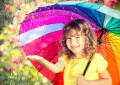 Happy Girl in the Rain