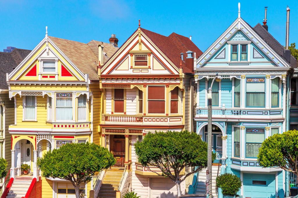 Painted Ladies, San Francisco, California jigsaw puzzle in Street View puzzles on TheJigsawPuzzles.com
