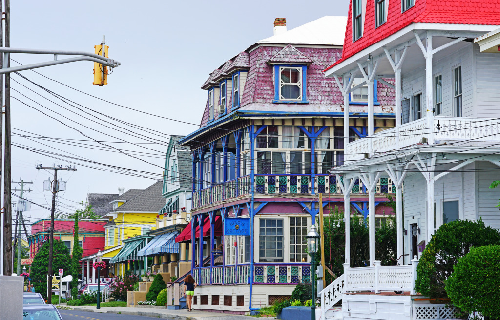 Victorian Houses in Cape May NJ jigsaw puzzle in Street View puzzles on TheJigsawPuzzles.com