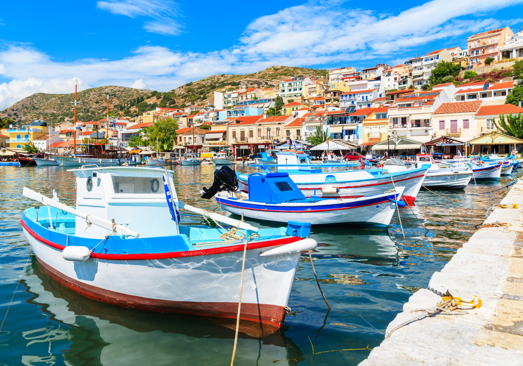 Pythagorion Port, Insel Samos, Griechenland jigsaw puzzle in Puzzle des Tages puzzles on TheJigsawPuzzles.com