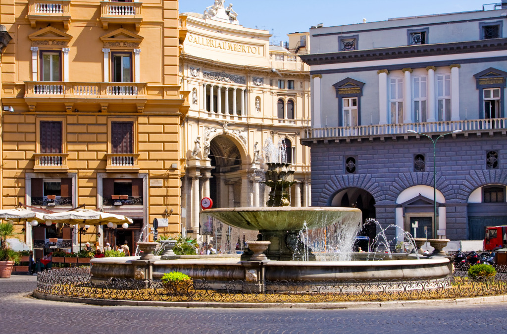 Fountain in Naples, Italy jigsaw puzzle in Waterfalls puzzles on TheJigsawPuzzles.com