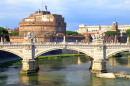 Ponte Sant'Angelo Ponte and the Castle, Rome, Italy