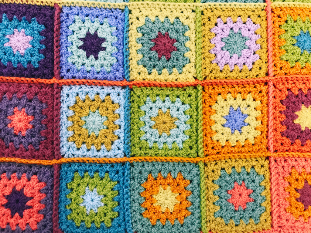 Colorful Crochet Blanket jigsaw puzzle in Handmade puzzles on
