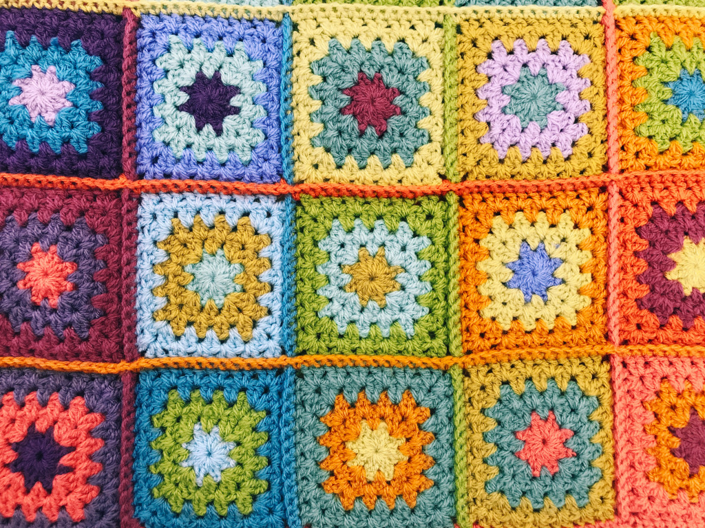 Colorful Crochet Blanket jigsaw puzzle in Handmade puzzles on TheJigsawPuzzles.com