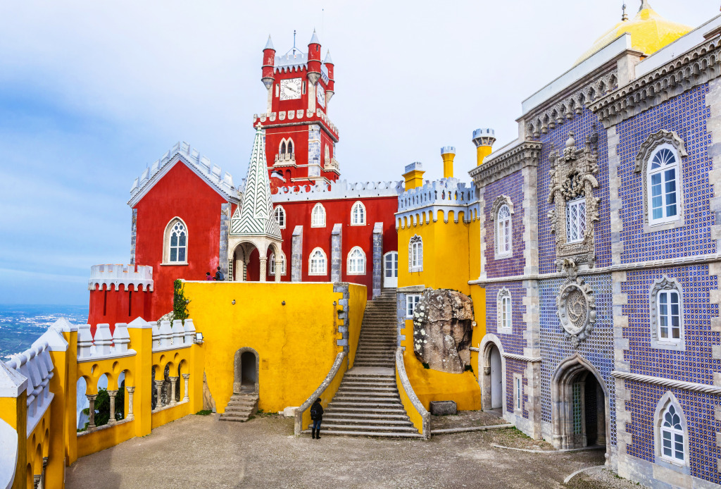 Pena Palace in Portugal jigsaw puzzle in Castles puzzles on TheJigsawPuzzles.com
