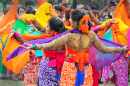 Girl Dancers in Kolkata, India