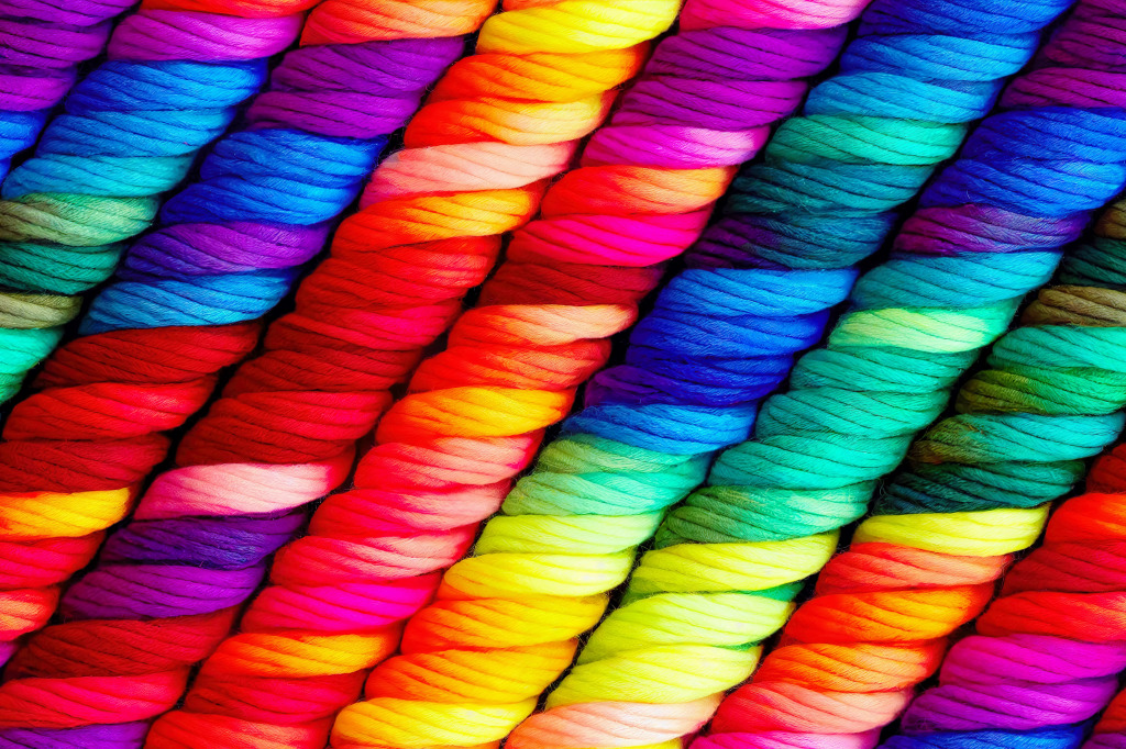 Colorful Ropes jigsaw puzzle in Macro puzzles on TheJigsawPuzzles.com