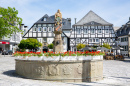 Historic Fountain in Brilon, Germany