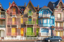 Traditional Facades in Mers-Les-Bains, France