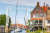 Drawbridge and Sailing Boat, Enkhuizen, Netherlands