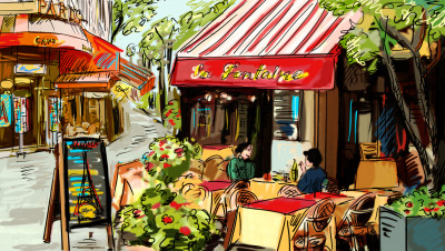 Street in Paris jigsaw puzzle in Puzzle of the Day puzzles on ...