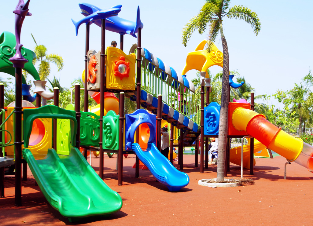 Playground in Sriracha Park, Thailand jigsaw puzzle in Puzzle of the Day puzzles on TheJigsawPuzzles.com
