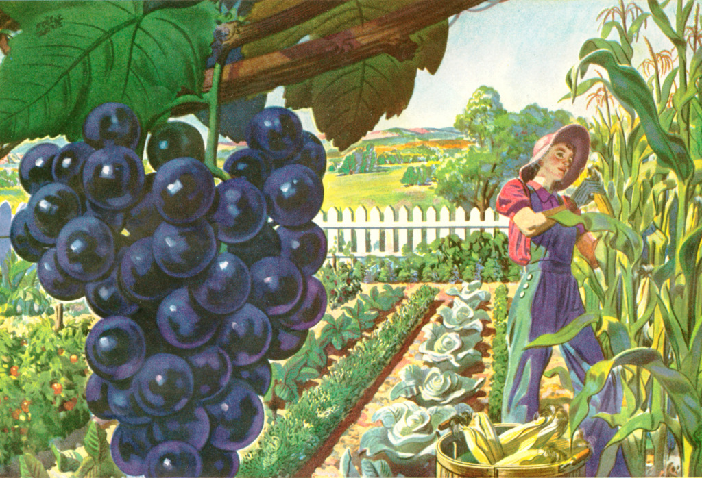 When Grapes Attack, 1942 jigsaw puzzle in Fruits & Veggies puzzles on TheJigsawPuzzles.com