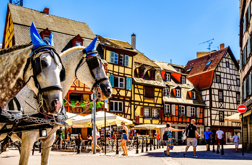 Famous Old Town of Colmar, France jigsaw puzzle in Street View puzzles on TheJigsawPuzzles.com