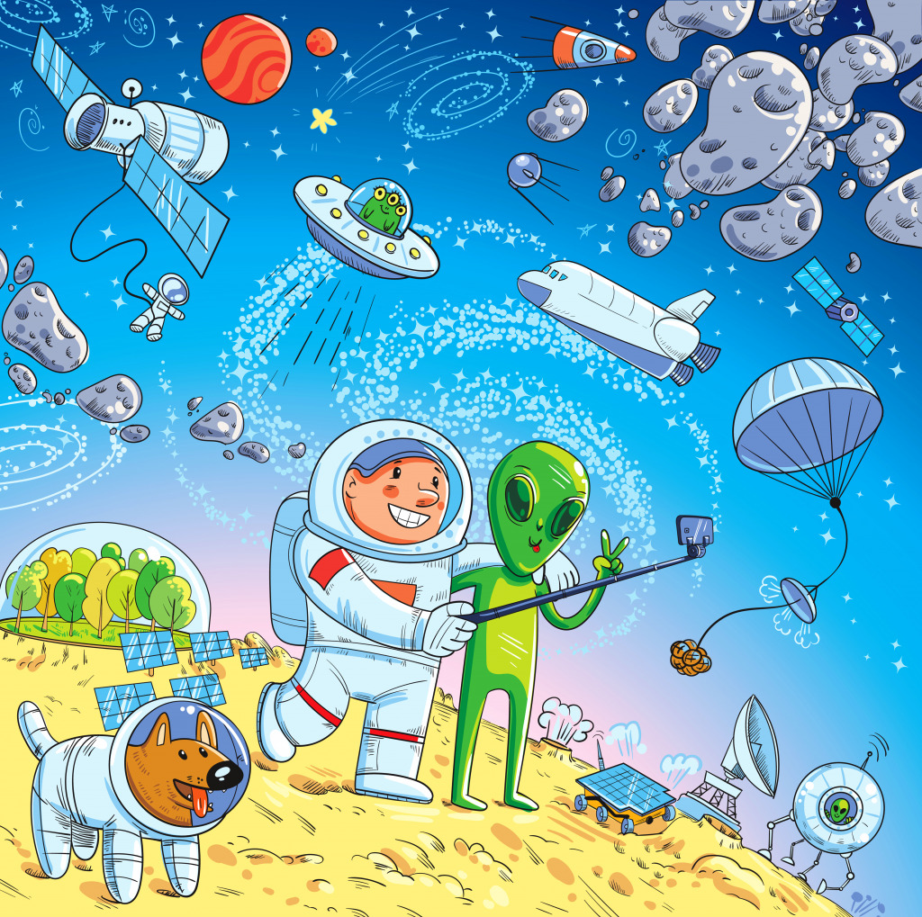 Space Adventure jigsaw puzzle in Kids Puzzles puzzles on TheJigsawPuzzles.com