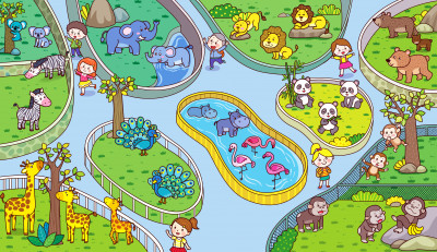 At the Zoo jigsaw puzzle in Kids Puzzles puzzles on TheJigsawPuzzles.com