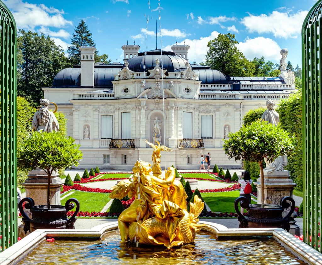 Linderhof Palace, Oberammergau, Germany jigsaw puzzle in Castles puzzles on TheJigsawPuzzles.com