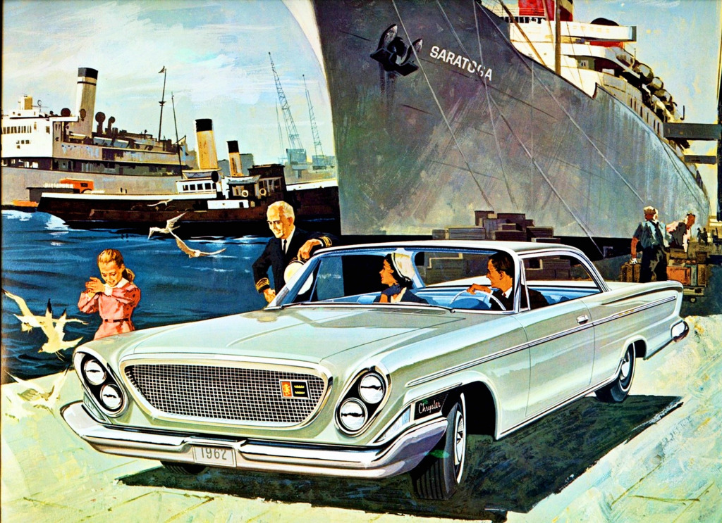 1962 Chrysler Saratoga 2 portes toit rigide jigsaw puzzle in Voitures et Motos puzzles on TheJigsawPuzzles.com