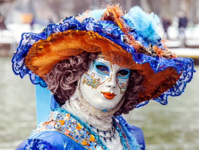 Venetian-Style Mask in Annecy, France jigsaw puzzle in Puzzle of the ...
