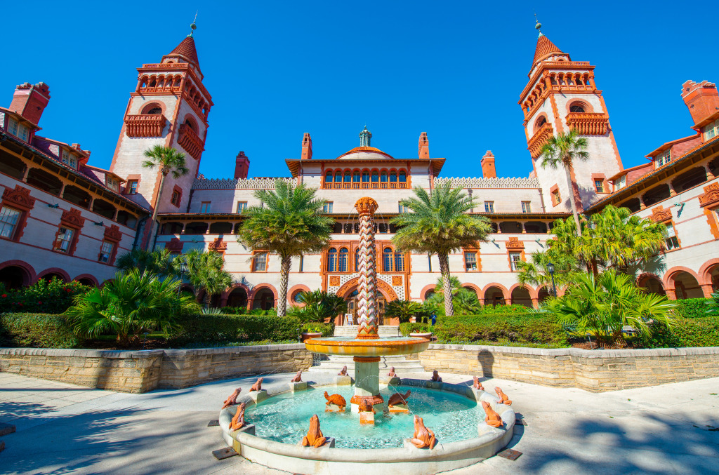 Flagler College, St. Augustine FL, USA jigsaw puzzle in Puzzle of the Day puzzles on TheJigsawPuzzles.com