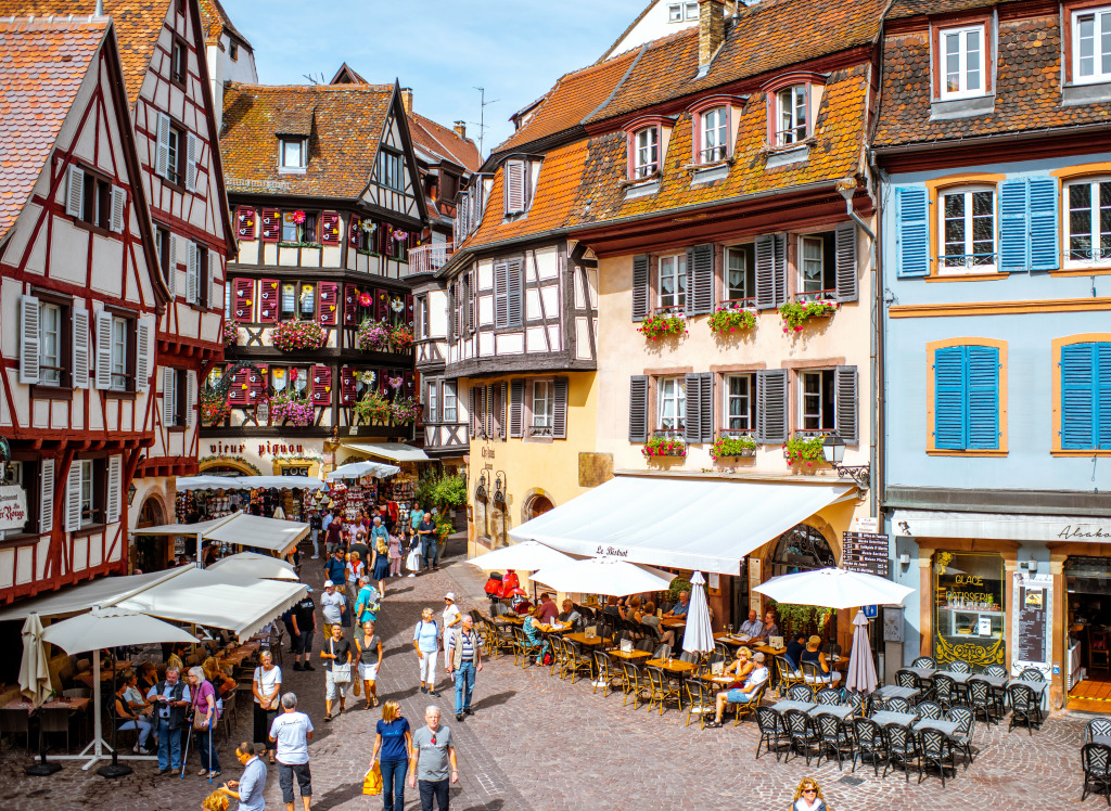 Old Town of Colmar, Alsace, France jigsaw puzzle in Puzzle of the Day puzzles on TheJigsawPuzzles.com