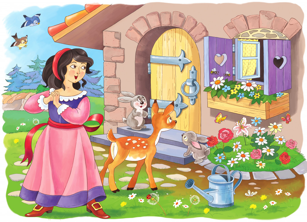 A Branca de Neve jigsaw puzzle in Quebra-Cabeça do Dia puzzles on TheJigsawPuzzles.com