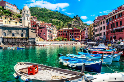 Cinque Terre 1000 Teile Puzzle, Italien-Motiv, 60,6 X 60,6 Cm – Inkl. Referenzposter