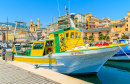 Colorful Fishing Boat in Bastia Harbor