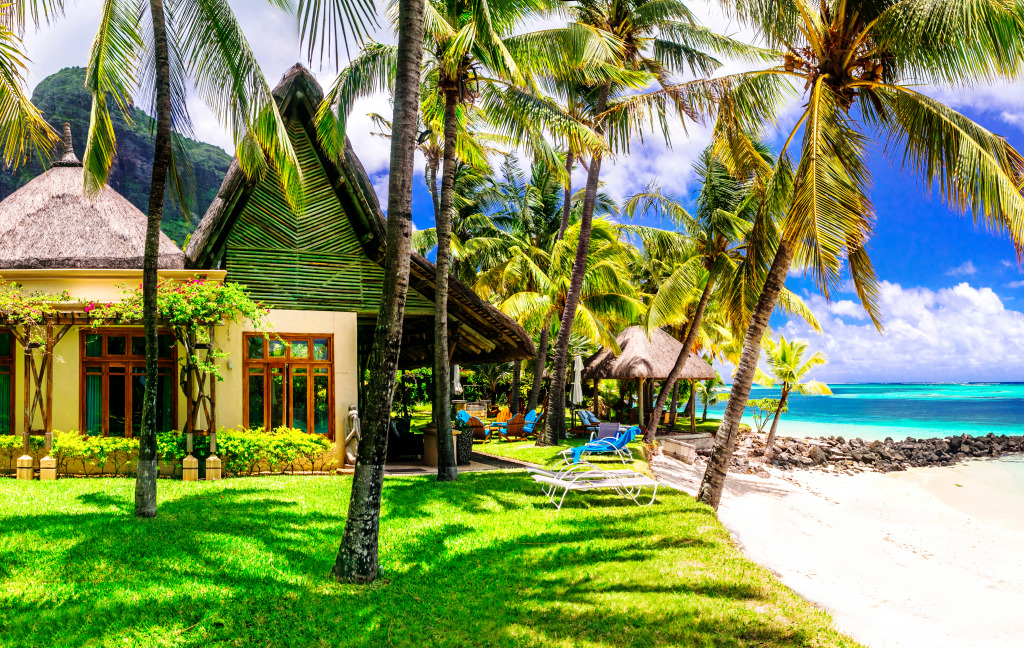 Relaxing Holidays on Mauritius Island jigsaw puzzle in Great Sightings puzzles on TheJigsawPuzzles.com