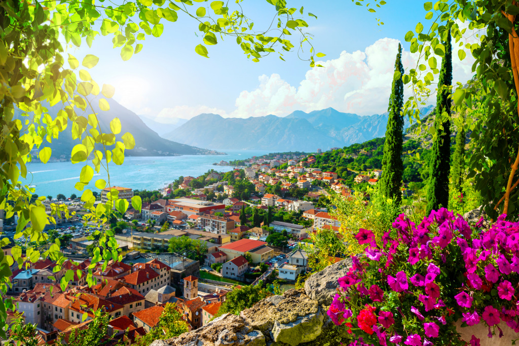 Picturesque Sea View of Boka Kotor Bay jigsaw puzzle in Great Sightings puzzles on TheJigsawPuzzles.com