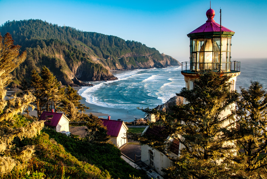 Heceta Head Lighthouse jigsaw puzzle in Great Sightings puzzles on TheJigsawPuzzles.com