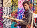Indian Man Playing Rajasthani Instrument