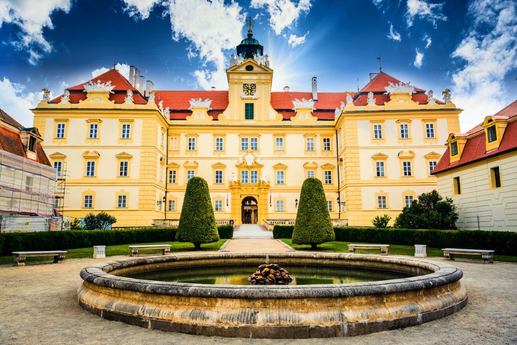 Valtice Castle in Czechia jigsaw puzzle in Castles puzzles on TheJigsawPuzzles.com