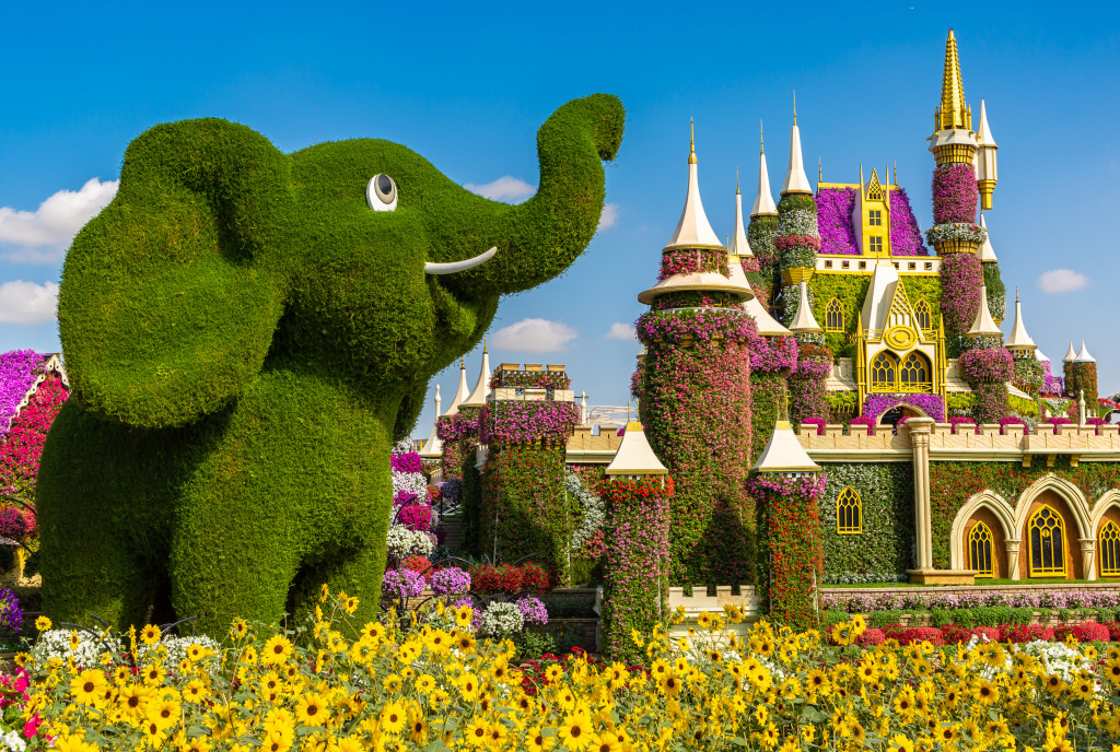 Dubai, United Arab Emirates March 29, 2020 Dubai Miracle Garden In A Sunny Day , United Arab