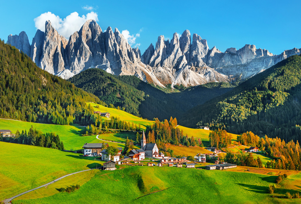 Famous Santa Maddalena Village jigsaw puzzle in Great Sightings puzzles on TheJigsawPuzzles.com