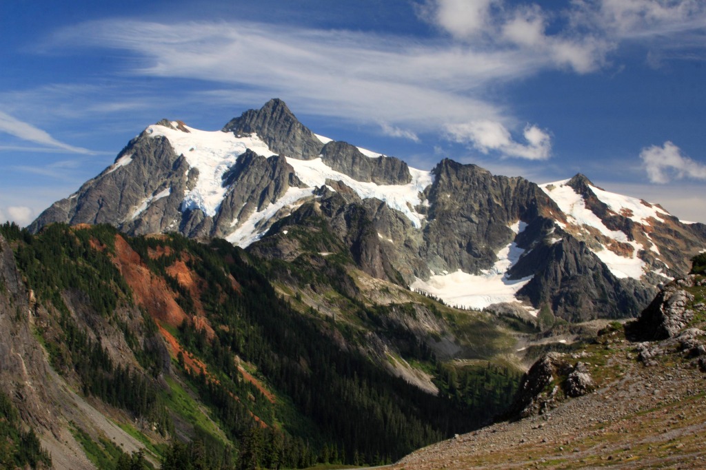 Great View of Mt. Shuksan, WA jigsaw puzzle in Magnifiques vues puzzles on TheJigsawPuzzles.com