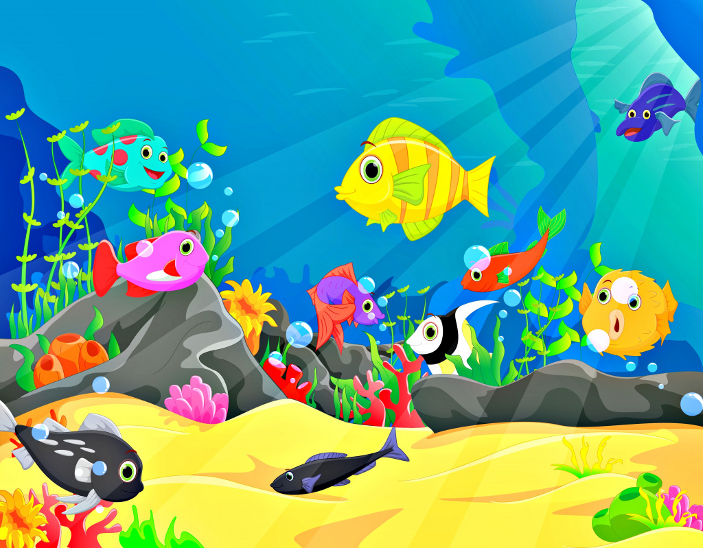 Underwater World jigsaw puzzle in Kids Puzzles puzzles on TheJigsawPuzzles.com