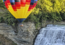Hot Air Balloon Over the Middle Falls