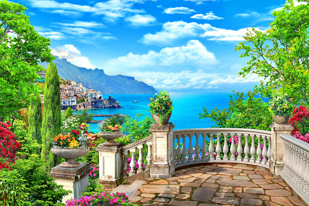 Sunshine Garden Scenery jigsaw puzzle in Great Sightings puzzles on TheJigsawPuzzles.com