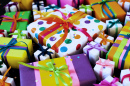Colorful Gift Boxes with Ribbons