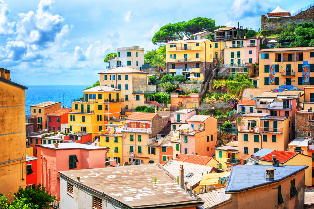 Riomaggiore Landscape jigsaw puzzle in Great Sightings puzzles on TheJigsawPuzzles.com