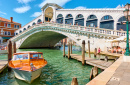 Grand Canal and the Rialto Bridge In Venice