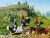 Summer Landscape with Poultry