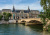 Famous Louvre from the River Seine