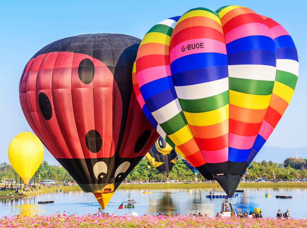 International Balloon Festival in Thailand jigsaw puzzle in Aviation puzzles on TheJigsawPuzzles.com