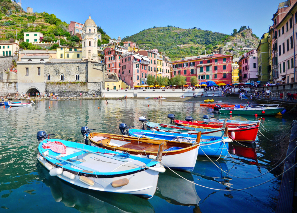 Cinque Terre Vernazza jigsaw puzzle in Puzzle des Tages puzzles on TheJigsawPuzzles.com