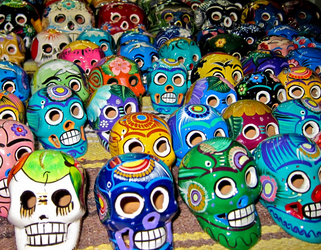 Mexican Skull Souvenirs jigsaw puzzle in Handmade puzzles on TheJigsawPuzzles.com