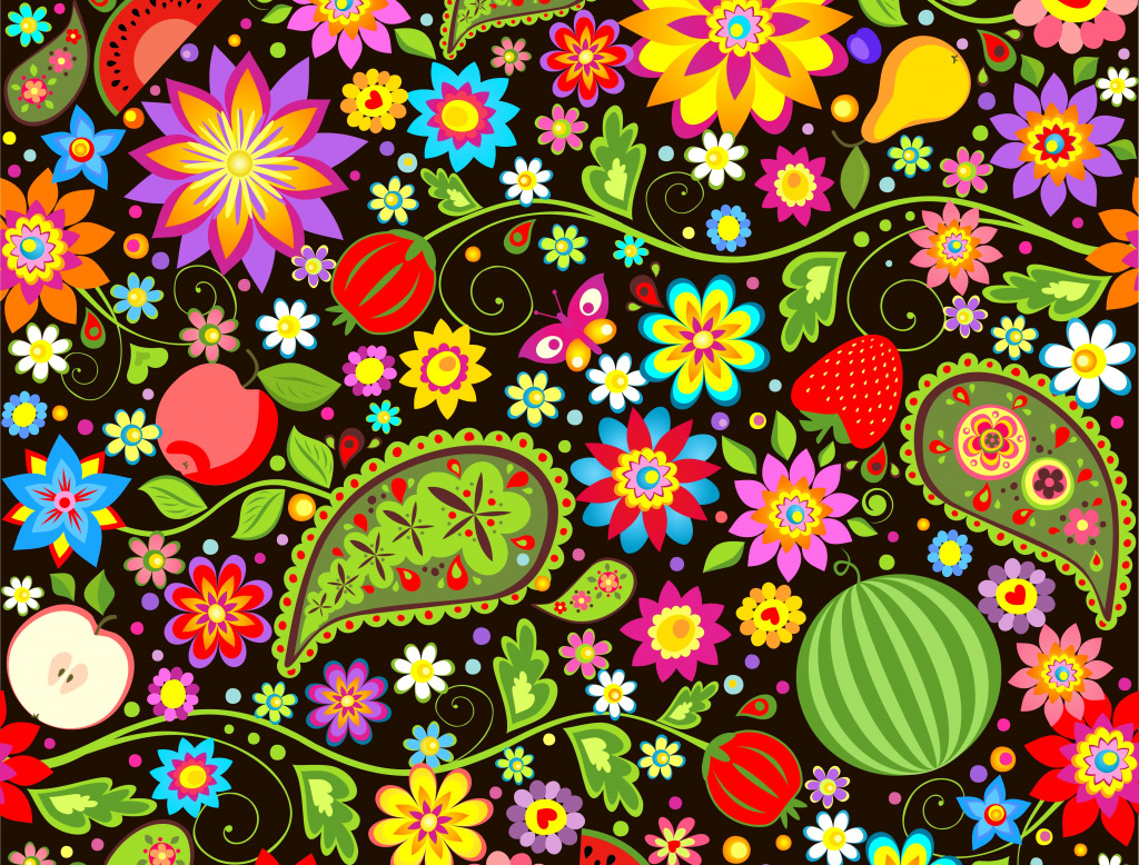 Papel de Parede de Verão com Frutas jigsaw puzzle in Quebra-Cabeça do Dia puzzles on TheJigsawPuzzles.com